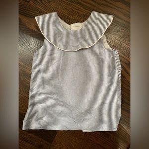 The Beaufort bonnet company stripe collar tunic top 2t euc